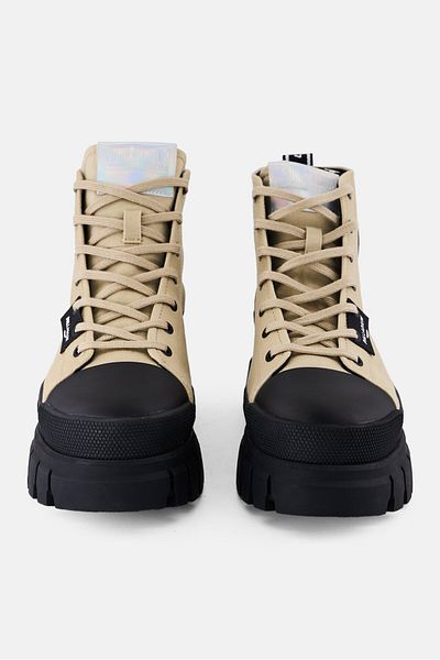 Palladium Women Revolt Hi Tx Lace Up Ankle Boots, Khaki