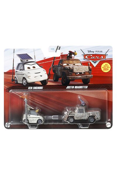 Disney Set 2 masinute diecast Disney Cars 3 - Ken Enginoki si Justin Roadritter