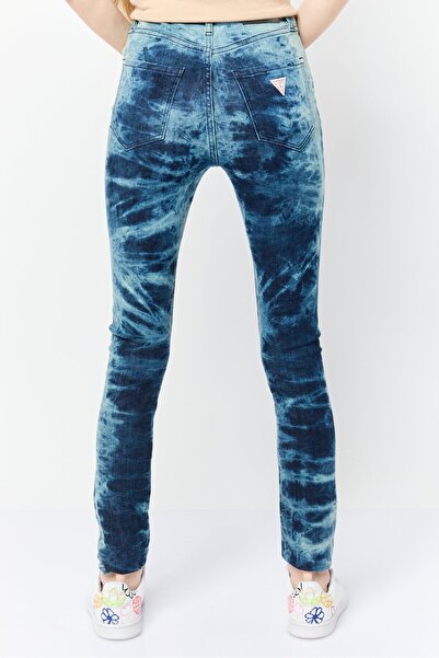 Guess Women Ultimate Skinny Fit Wash Stretchable Denim, Blue