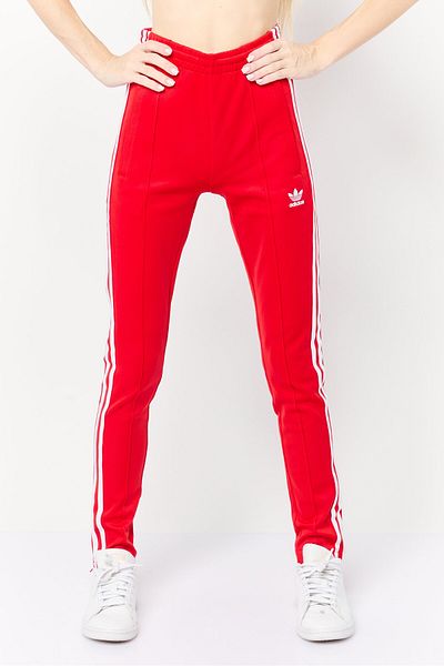 adidas Women Sportswear Fit Outdoor Track Pants, Red