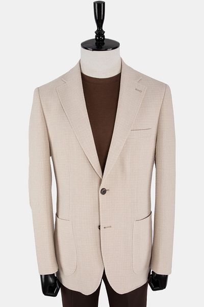 HC MEN CLASSIC Men's Seersucker Casual Jacket