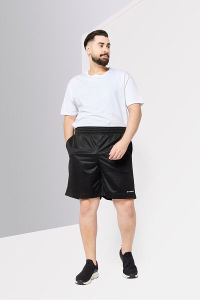Givenchy Men Brand Logo Basic Shorts, Black