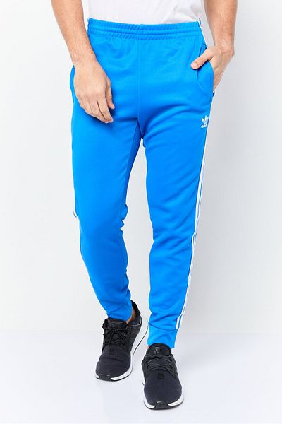 adidas Men Slim Fit Training Sweatpants, Blue