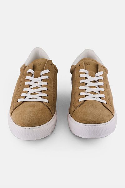GAZZARRİNİ Men Lace Up Casual Sneakers, Dark Tan