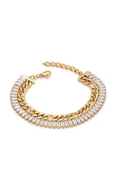 SIC MODA Double Tennis Stainless Steel Bracelet SIC MODA 5657B