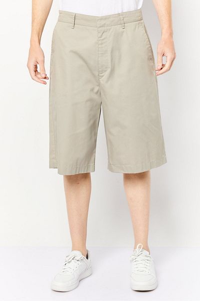 Givenchy Men Solid Chino Shorts, Grey