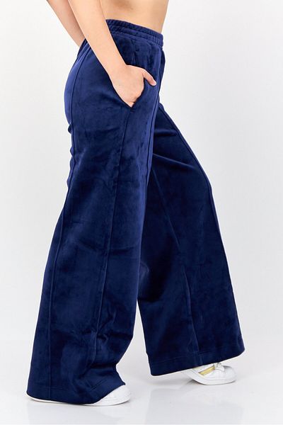 adidas Women Sportswear Fit Outdoor Velvet Track Pants, Dark Blue