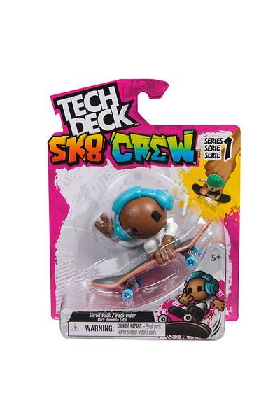 Tech Set Tech Dech Sk8 Crew - Placa si figurina 9.6 cm