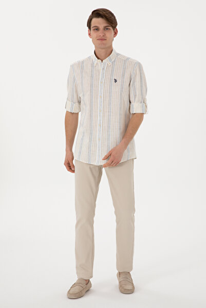 U.S. Polo Assn. Men's White Long Sleeve Shirt 50306289 -Vr013