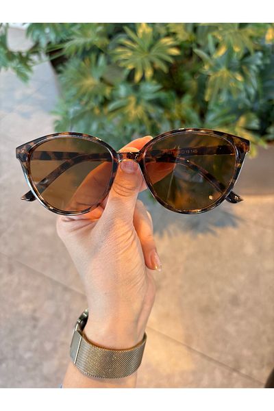 funeyes Tokyo Cat Eye Leopard 49 Ekartman Sunglasses Women's Men's Lightweight Slanted Small Glasses