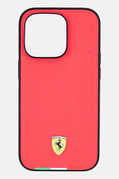 Scuderia Ferrari Iphone 14 Pro Brand Logo Protective Case, Red