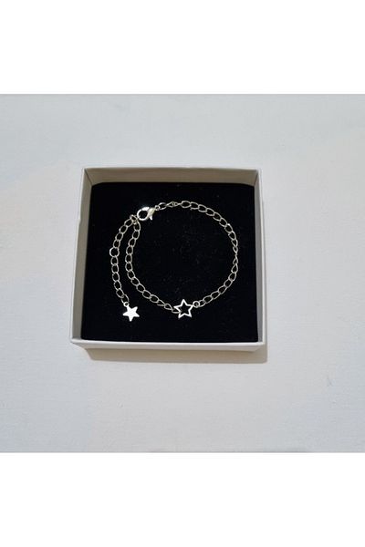 Crosswonder Single Star Minimal Chain Bracelet Y2K