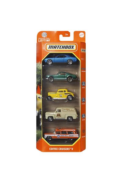 Matchbox Set of 5 Matchbox metal cars - Coffee Cruisers V