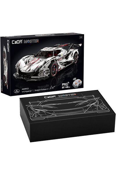 cada Set constructie CaDa - Masinuta MASTER V12 Hypercar scara 1:8 C61053W