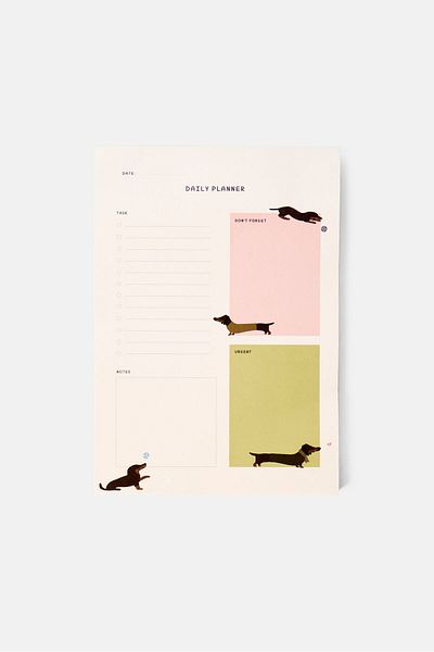 Muy Mucho 100 Sheets Daily Planner 14,8 x 8 x 21cm, Multicolor