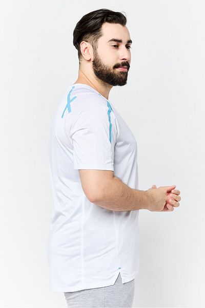 adidas Men Sportswear Fit Short Sleeve Outdoor T-shirts, White
