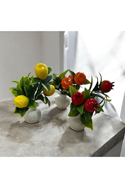 USTAOGLUHOME 3 Pieces Mini Artificial Flowers 10 cm