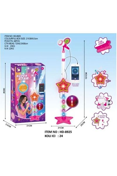 Prestij Boxed Lighted Karaoke Microphone