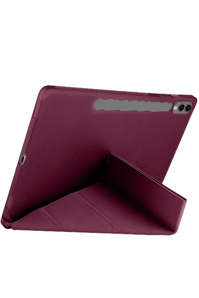 NewFace Samsung Galaxy X610 Tab S9 Fe Plus 12.4 Case Mars Tablet Case with Pen Holder - Purple Alsat