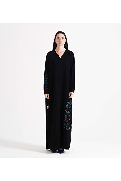 Rosette Abaya Black-R-202405