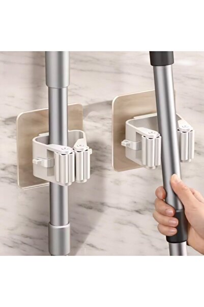 Brokoli Home حامل ممسحة وممسحة حائطي 4 قطع