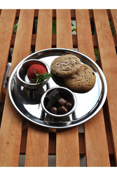 Qualitev 6-Piece Stainless Steel Sauce Bowl Mini Coffee Side Sugar Bowl/Turkish Delight Bowl 6.5 cm