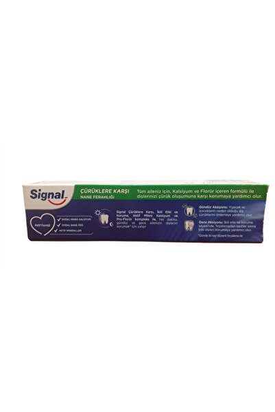 Signal SİGNAL ÇÜRÜKLERE KARŞI NANE FERAHLIĞI 100 ML DİŞ MACUNU X 4 ADET