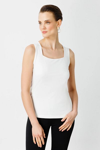 On Fashion Ten Square Collar Basic Meriva Undershirt Ecru-51301