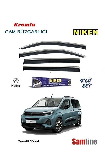 Niken Yeni Opel Combo Combi (2024-2025) Cam Rüzgarlığı 4'lü Set