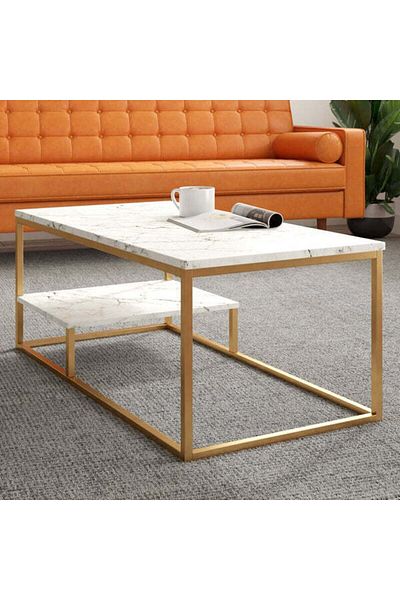 Orient A coffee table that adds a luxurious touch to your home decor.