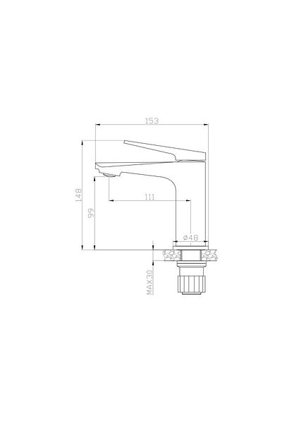 Newarc Next Sink Faucet (Black)