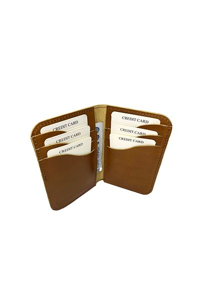 yavuz deri Genuine Leather Vertical Card Holder