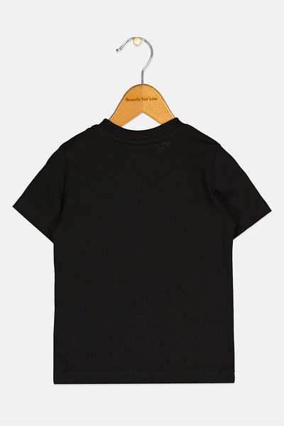 DSquared2 Toddlers Boy Crew Neck Short Sleeve Brand Logo T-shirt, Black