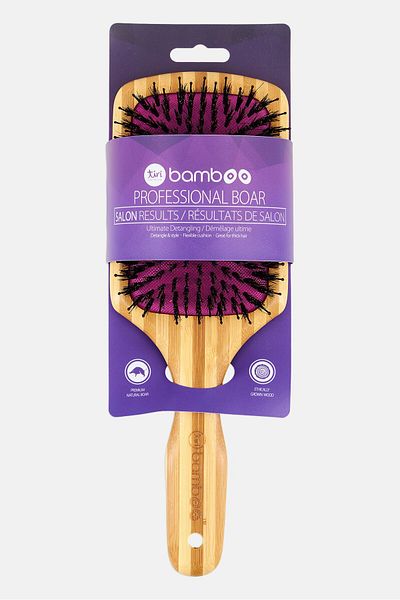 Tiri Bamboo Detangling Paddle Brush, Beige