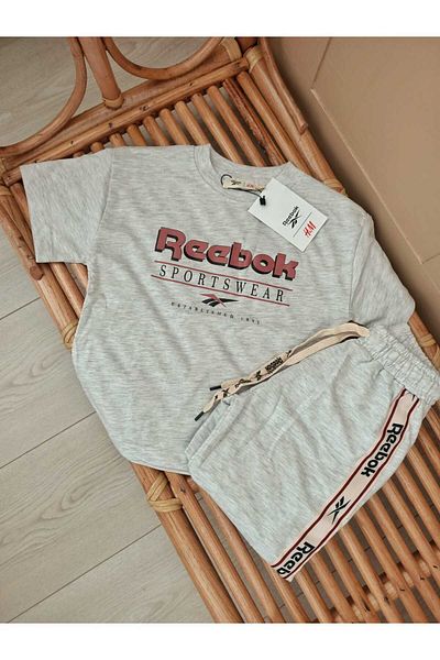 Karan Kids New Season Boy's Gray Tracksuit T-Shirt Set