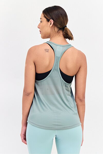 Reebok Women Sportswear Fit Sleeveless Training Tank Top, Slate Green