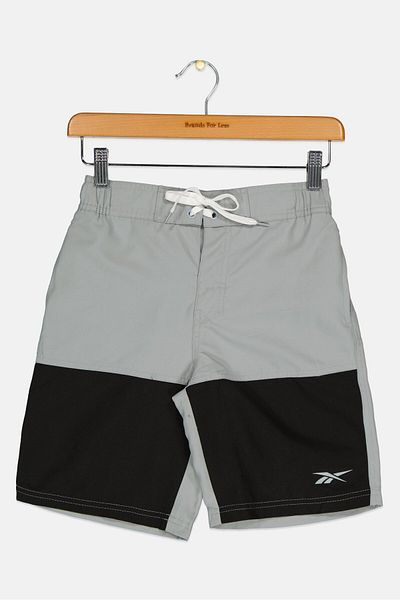 Reebok Kids Boy Drawstring Training Outdoor Shorts, Grey