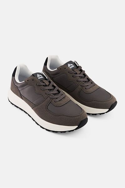 RBX Men Lace Up Brand Logo Outdoor Shoes, Grey