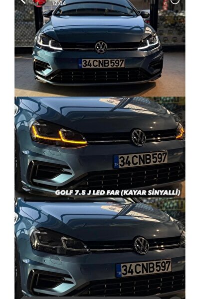 Bosch Golf 7 j far golf 7 - 7.5 led far golf 2012-2017 led far Animasyonlu Kayan sinyalli