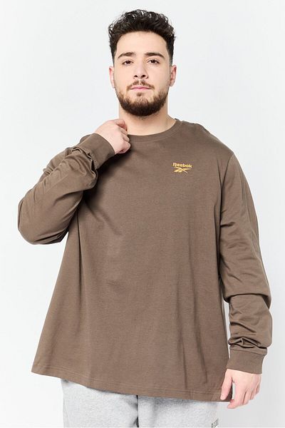 Reebok Men Sportswear Fit Long Sleeve Outdoor T-shirt, Dark Grey