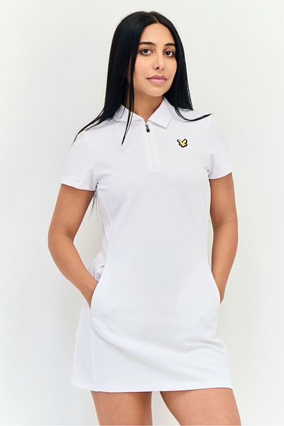 Lyle & Scott Women Brand Logo Mini Dress, White