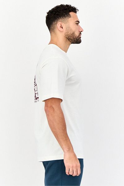 Reebok Men Sportswear Fit Short Sleeve Outdoor T-shirt, White