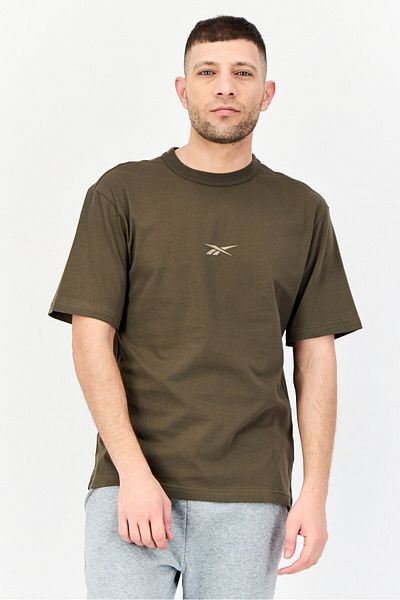 Reebok Men Sportswear Fit Short Sleeves Outdoor T-Shirt, Olive