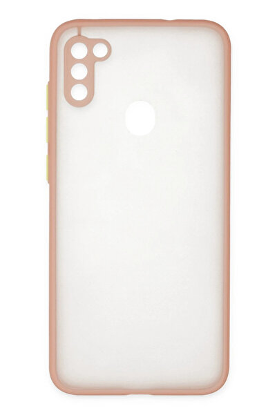 NewFace حافظة سامسونج جالاكسي A11 غطاء سيليكون مونتريال - وردي DRSTR