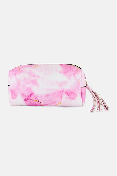 Bebe Marble Print Cosmetic Pouch, Multicolor