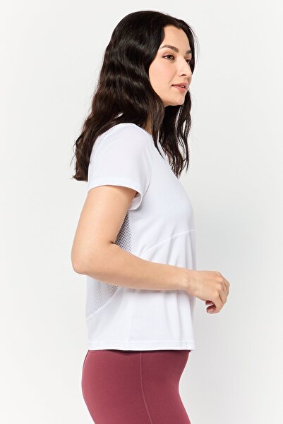 Reebok Women Sportswear Fit Short Sleeve Training Top, White