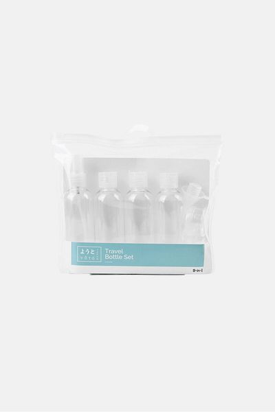 YOTO 9 In 1 Travel Bottle Kit, Transparent