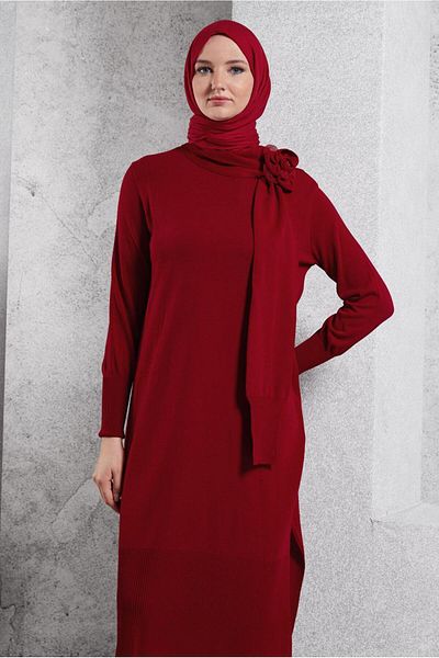 Alvina Brooche Detailed Knitwear Tunic 44913