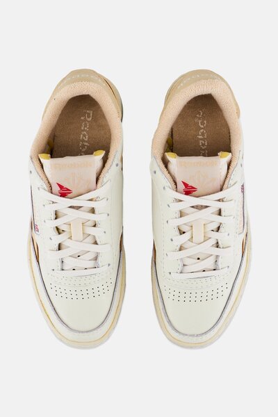 Reebok Men Club C Revenge Lace Up Tennis Shoes, Off White