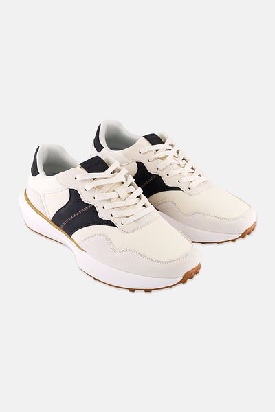 Nordland Men Suede Lace Up Shoes, Off White